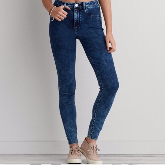 Jegging Dark Acid Wash 